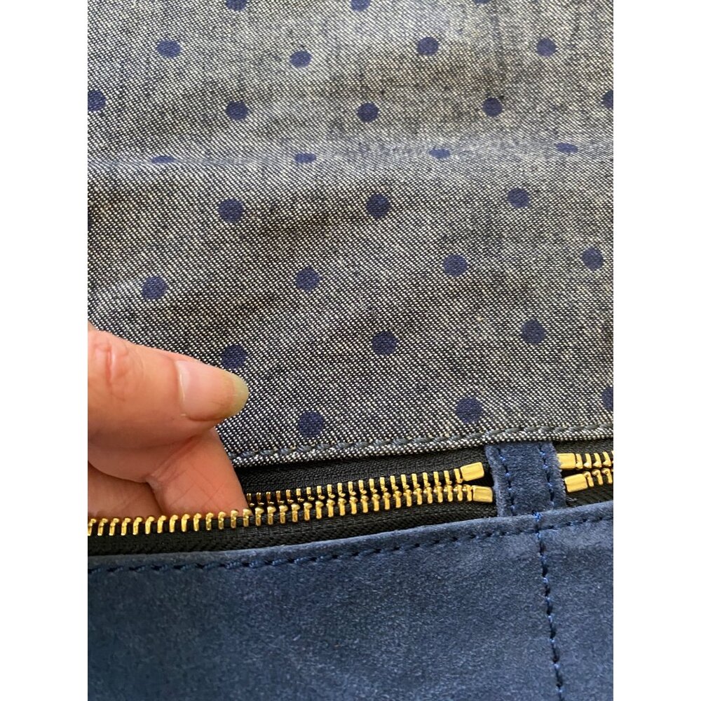Fossil Blue and Brown Shoulder Bag - Picture 8 of 15